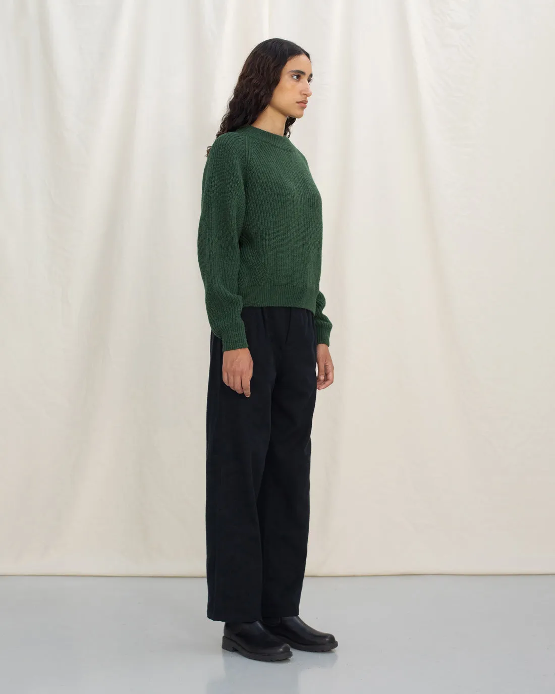Cropped Knit Sweater Wool-Blend Green sold by Ivalo.com product image thumbnail 2