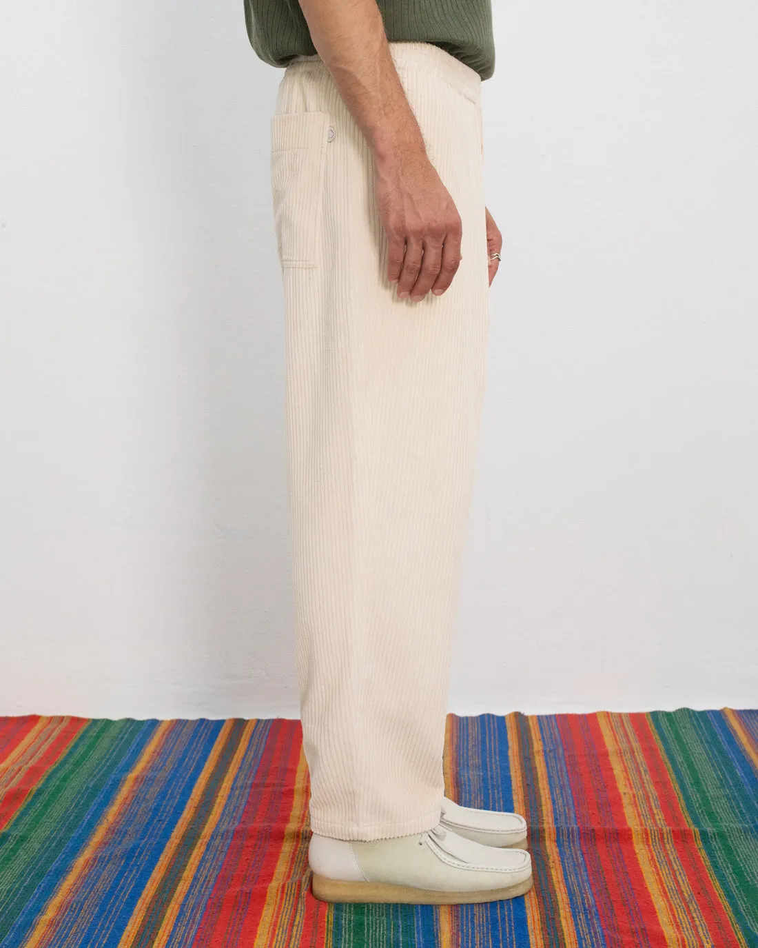 Wide Organic Cotton Cord Pant White sold by Ivalo.com product image thumbnail 3