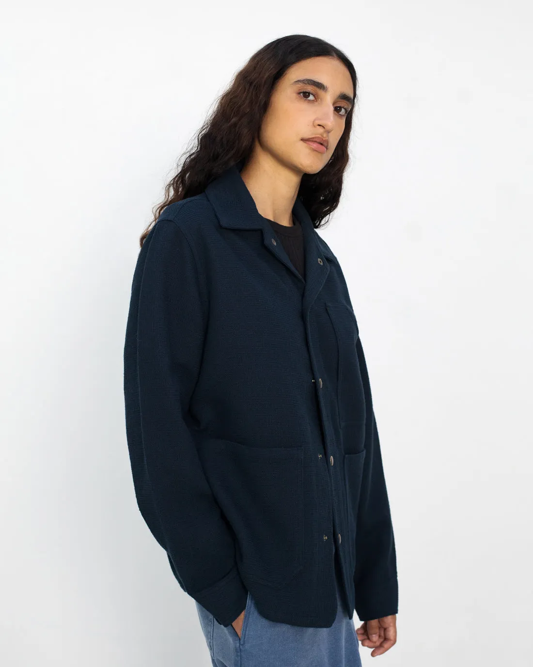 Waffle Field Unisex Shirt Navy sold by Ivalo.com product image thumbnail 3