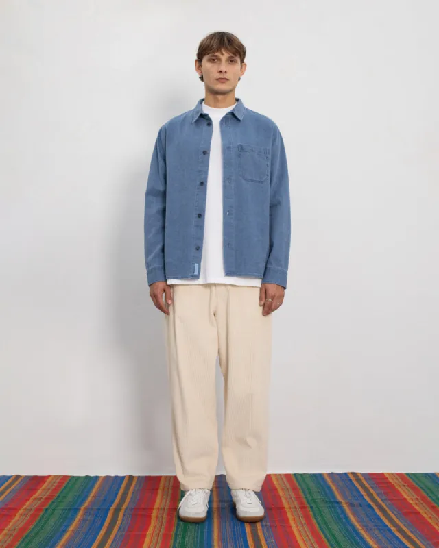 Casual Recycled Denim Shirt Blue sold by Ivalo.com