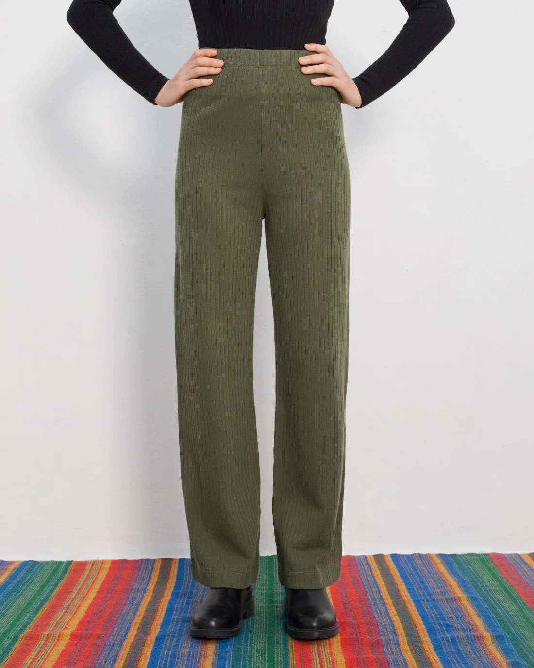 Ribbed Lounge Pant Green sold by Ivalo.com product image thumbnail 4