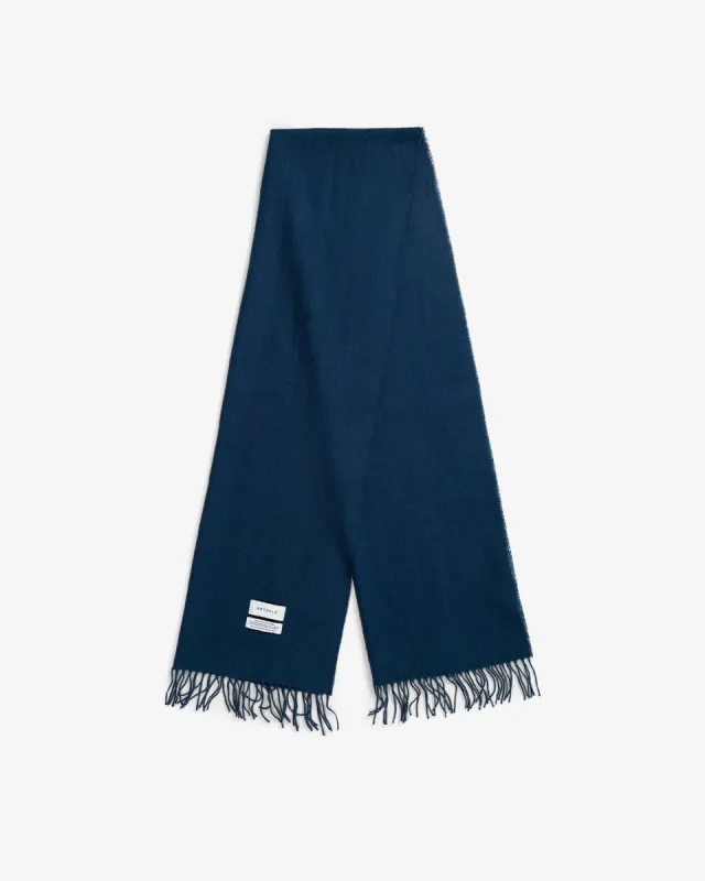 Woven Merino Wool Scarf Blue sold by Ivalo.com