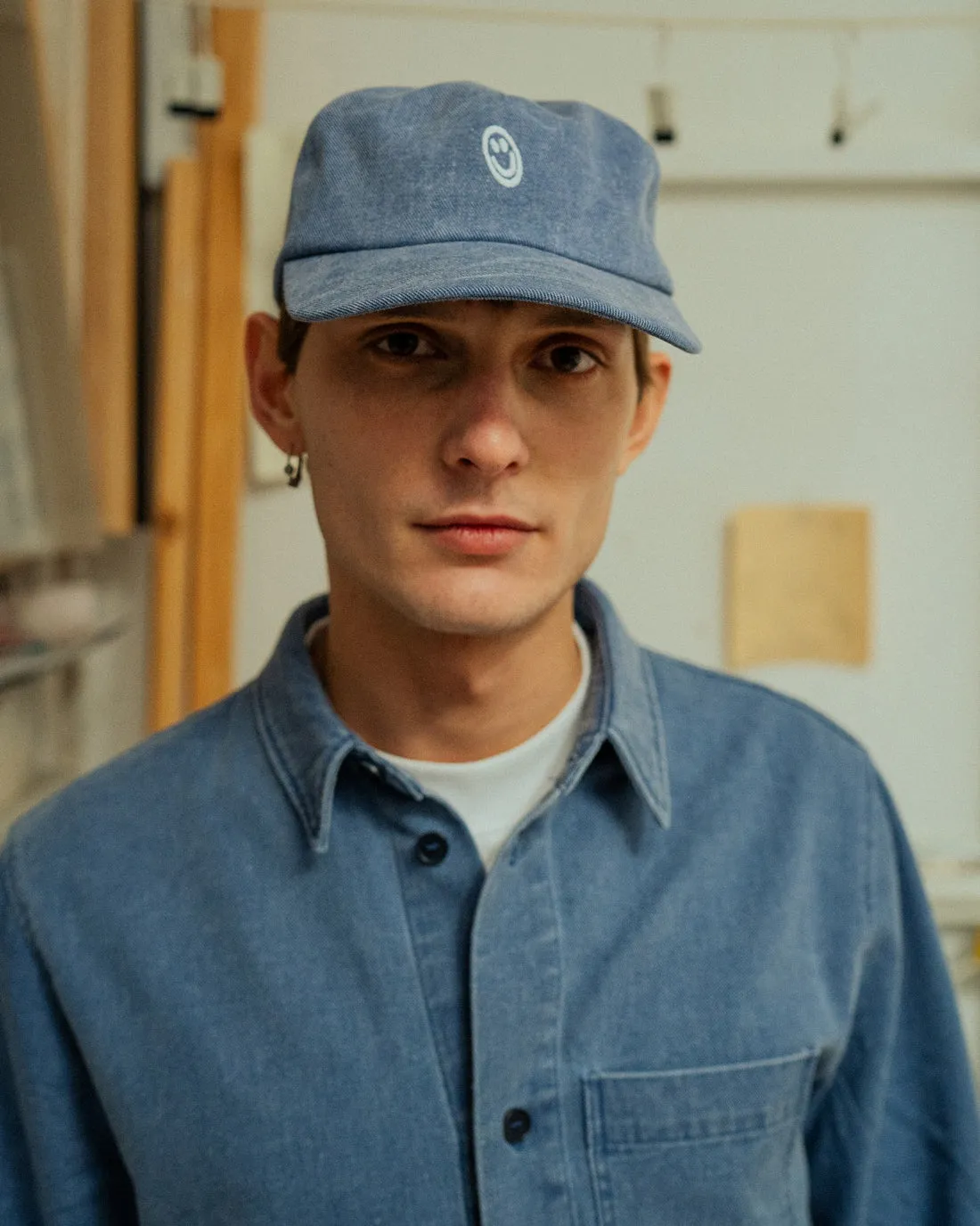 Denim Floppy Cap Blue sold by Ivalo.com