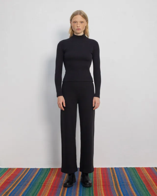 Ribbed Lounge Pant Black sold by Ivalo.com