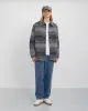 Thick Overshirt Wool-Blend Grey Stripe sold by Ivalo.com