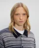 Knit Unisex Merino Wool Shirt Blue Stripe sold by Ivalo.com
