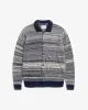 Knit Unisex Merino Wool Shirt Blue Stripe sold by Ivalo.com