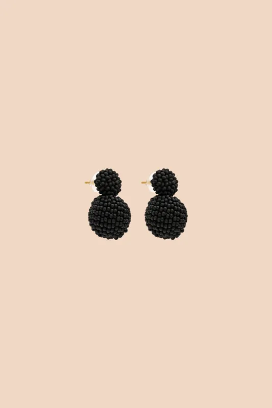 Zaida Earrings Black sold by Ivalo.com