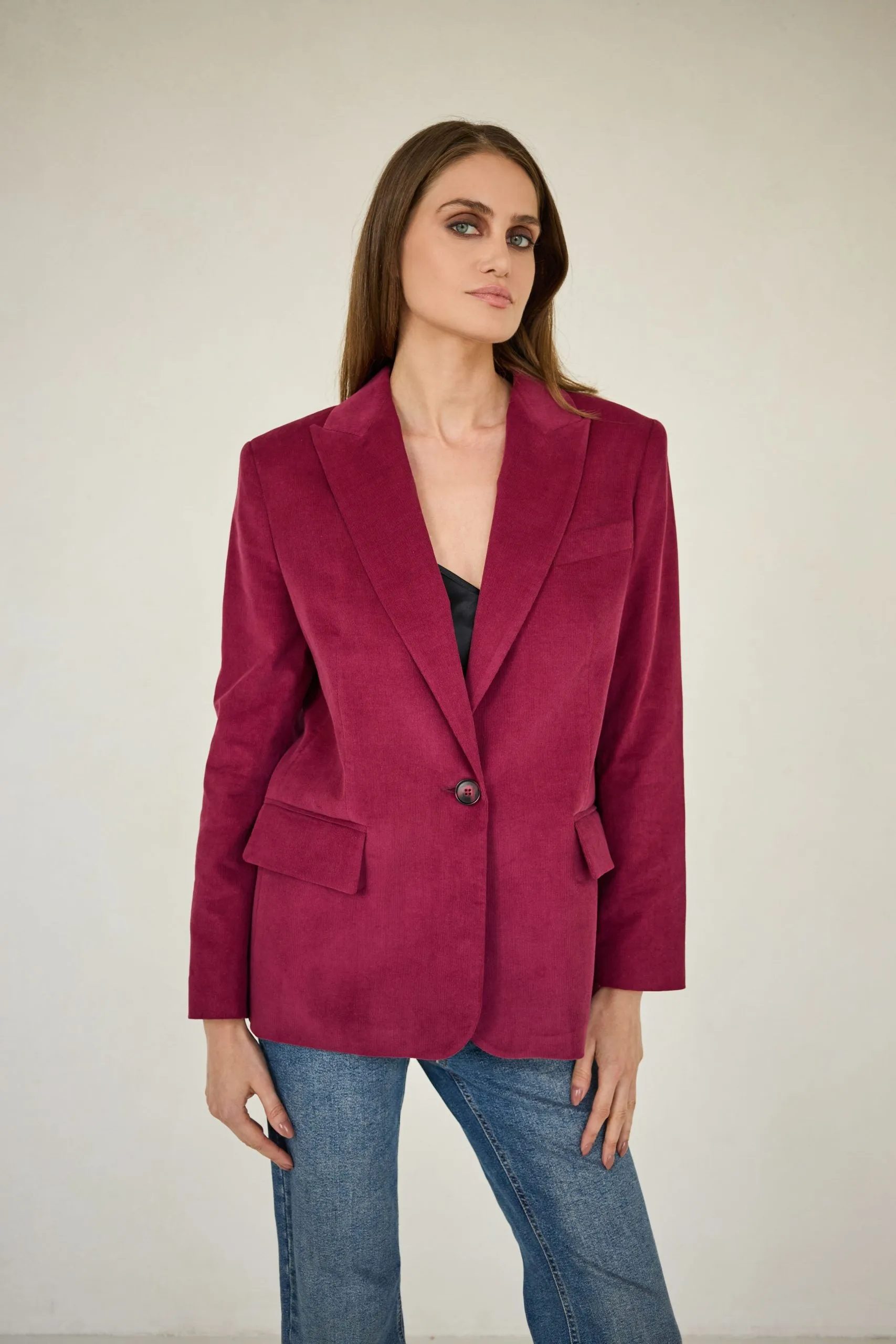 Corduroy Jacket Burgundy sold by Ivalo.com product image thumbnail 4