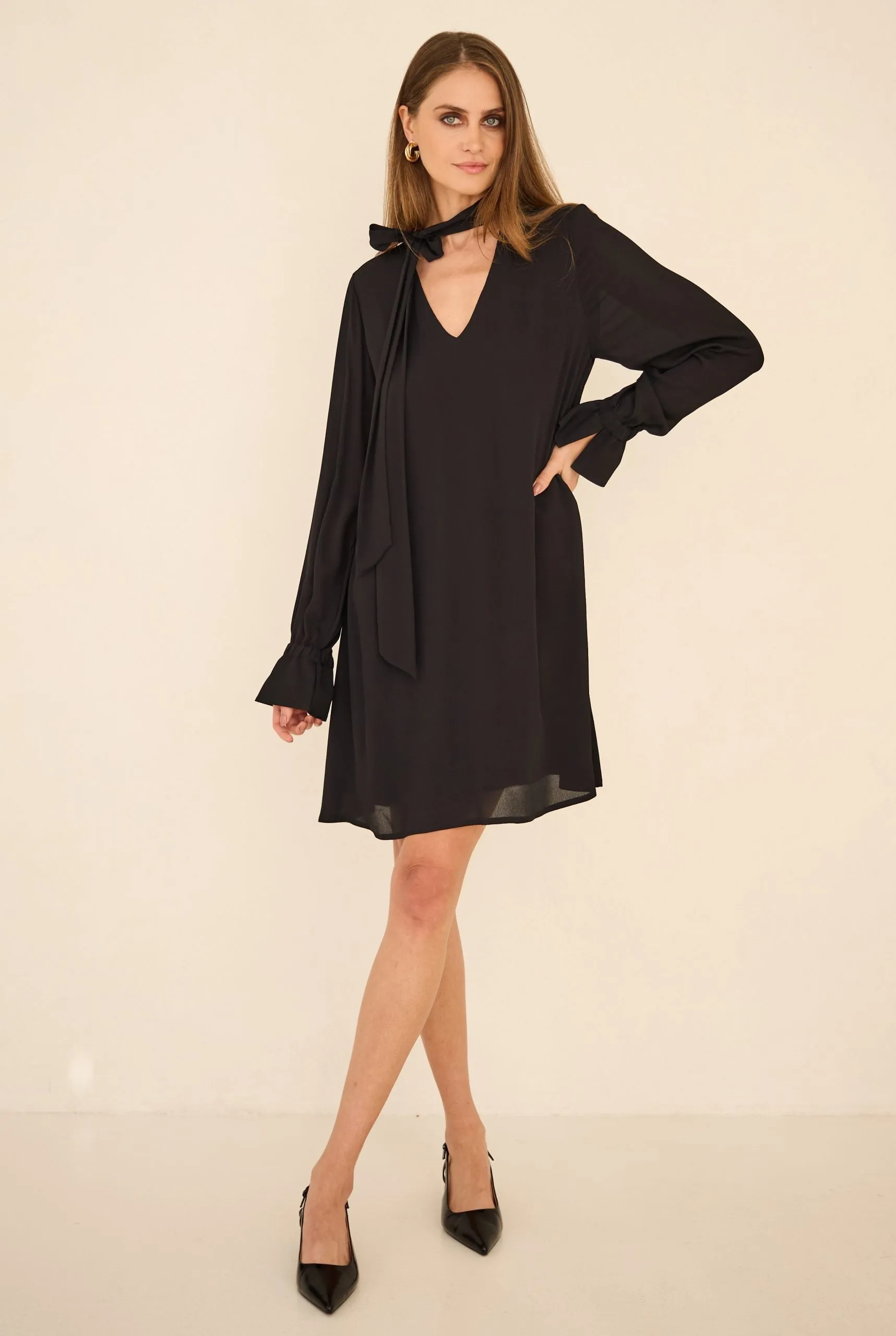 Dress With a Sash Black sold by Ivalo.com