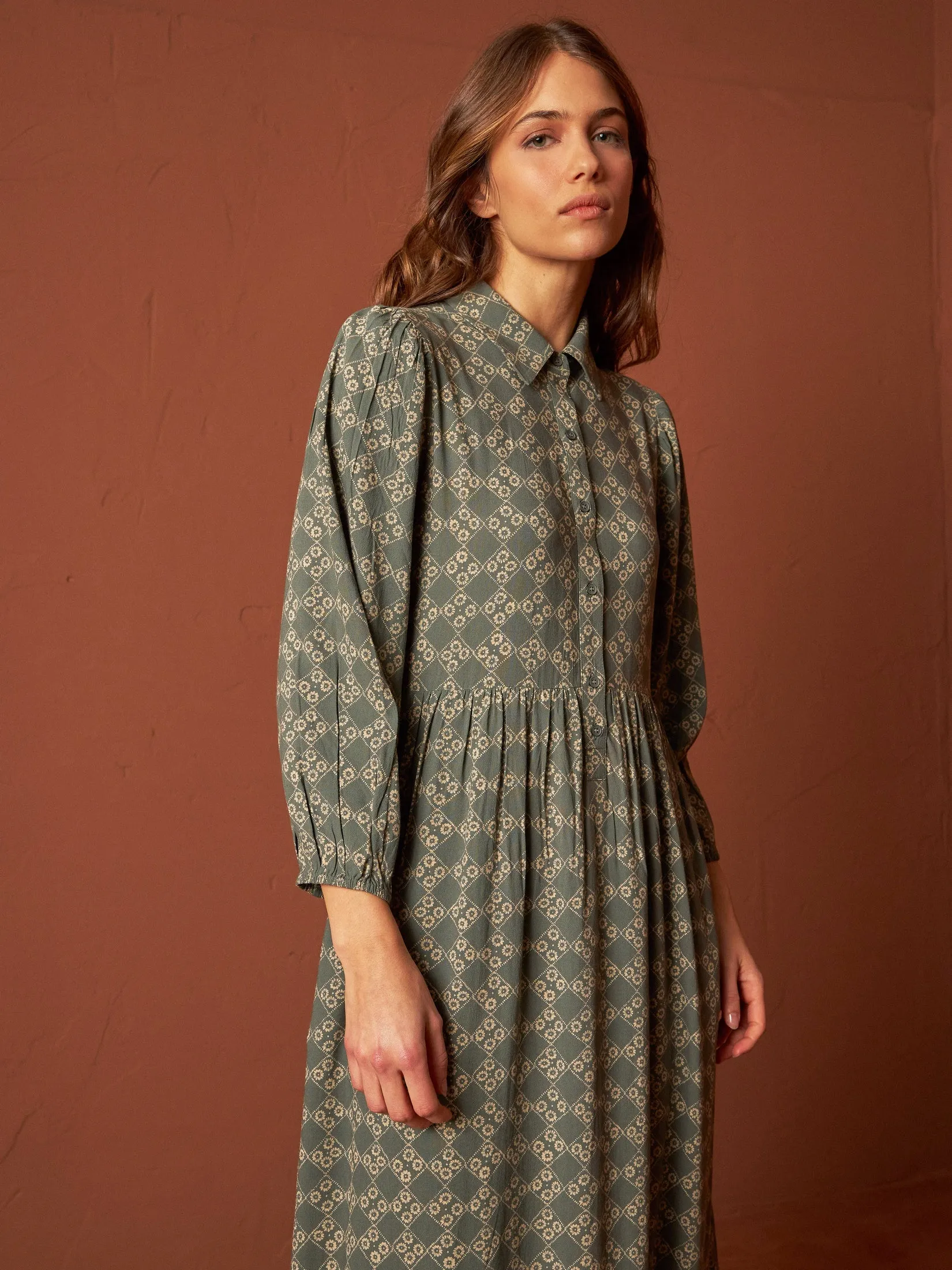 Prune Maxi Dress Green sold by Ivalo.com product image thumbnail 2