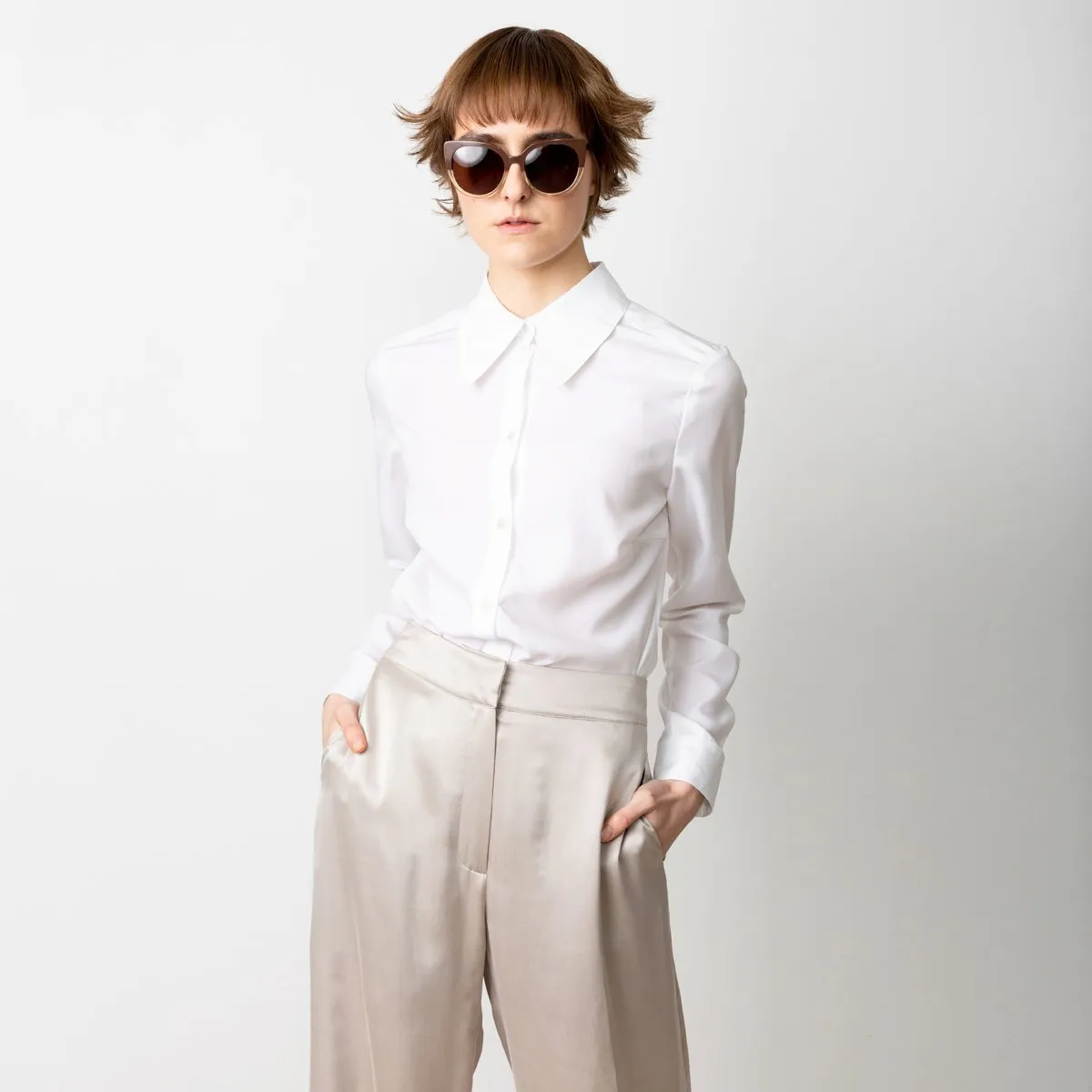 Freedom Cropped Trousers Greige sold by Ivalo.com product image thumbnail 2
