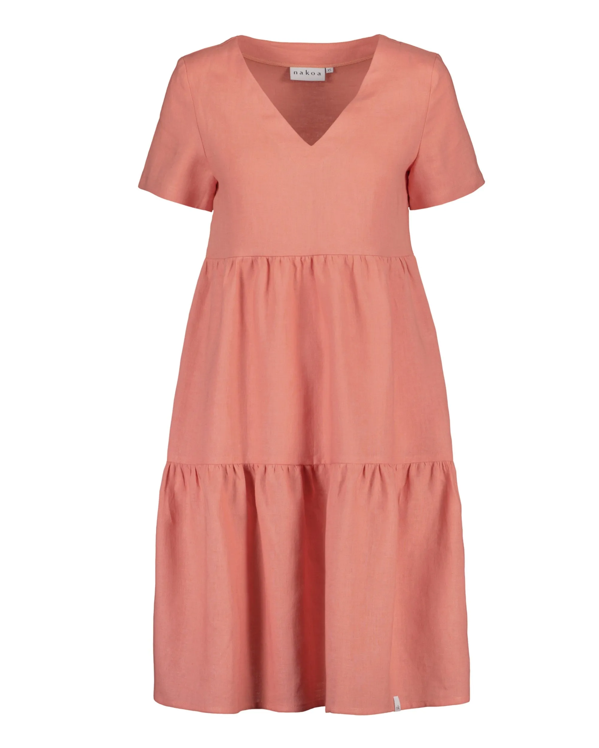 Linen Layer Dress Papaya Orange sold by Ivalo.com product image thumbnail 2