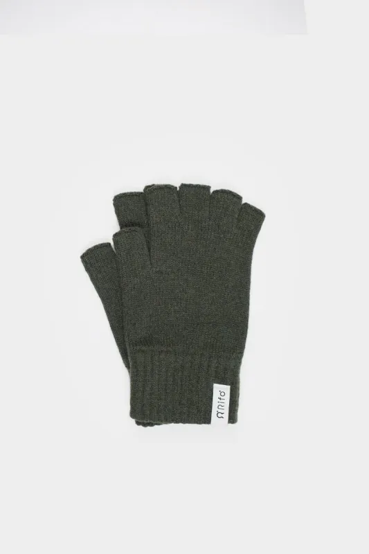 Sam Fingerless Wool Gloves Green sold by Ivalo.com
