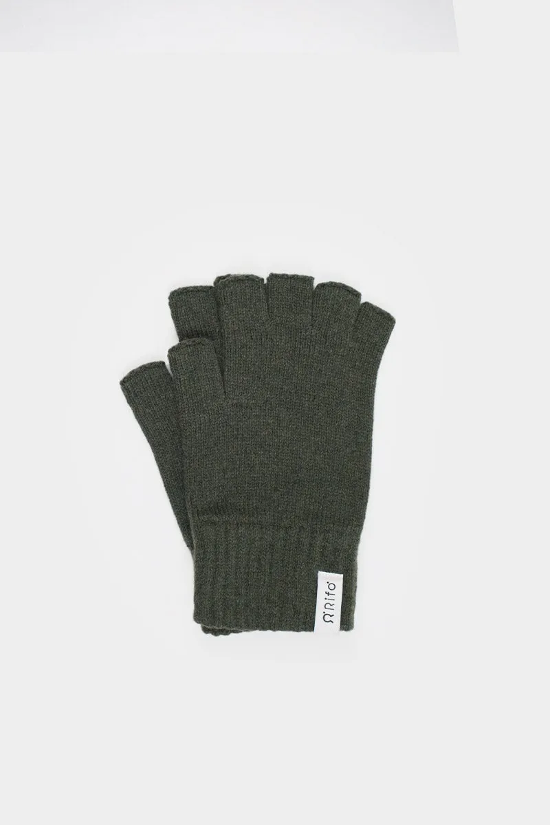 Sam Fingerless Wool Gloves Green sold by Ivalo.com