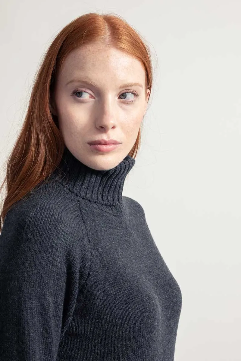 Susanna Cashmere Turtleneck Sweater Dark Grey sold by Ivalo.com product image thumbnail 2