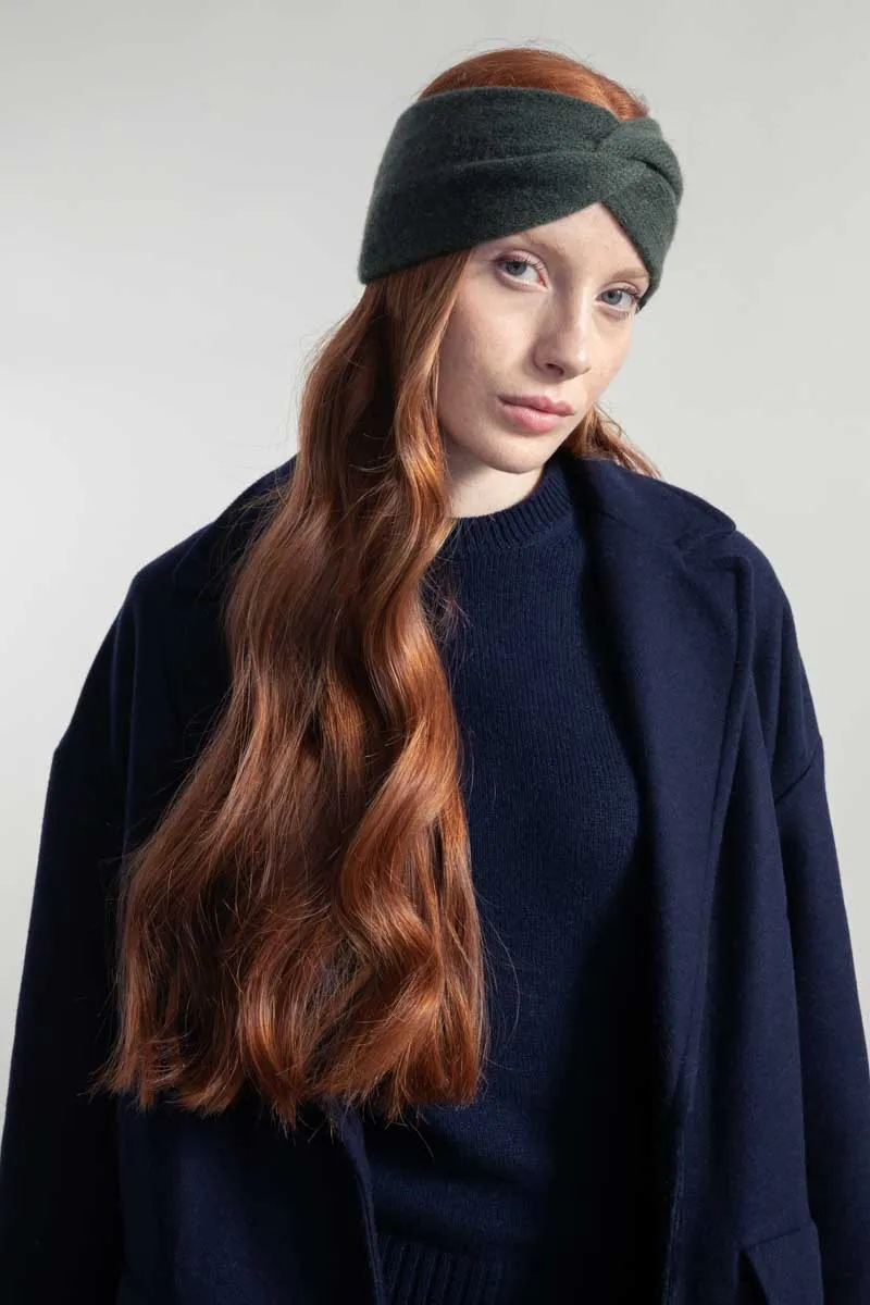 Nadia Cashmere Headband Green sold by Ivalo.com