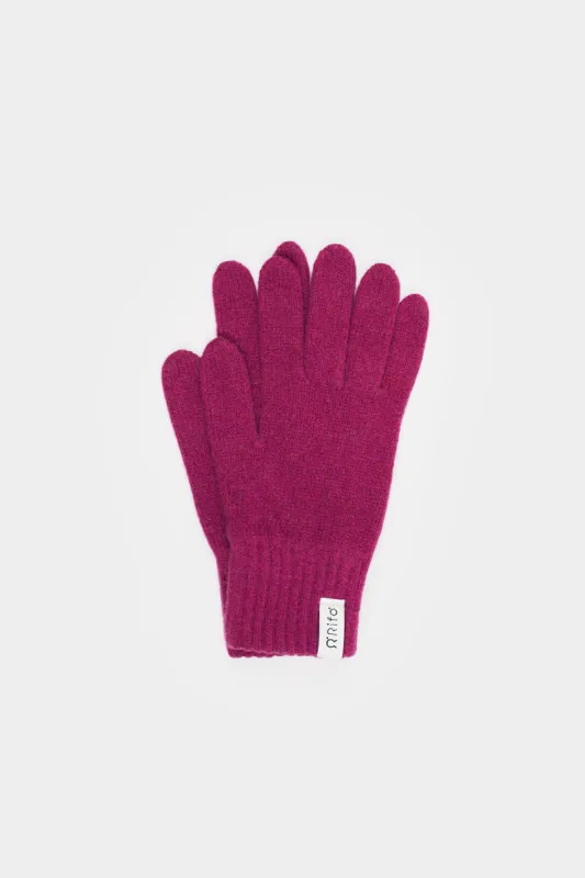 Anita Recycled Cashmere Gloves Cyclamen Pink sold by Ivalo.com