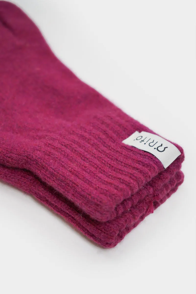Anita Recycled Cashmere Gloves Cyclamen Pink sold by Ivalo.com product image thumbnail 2