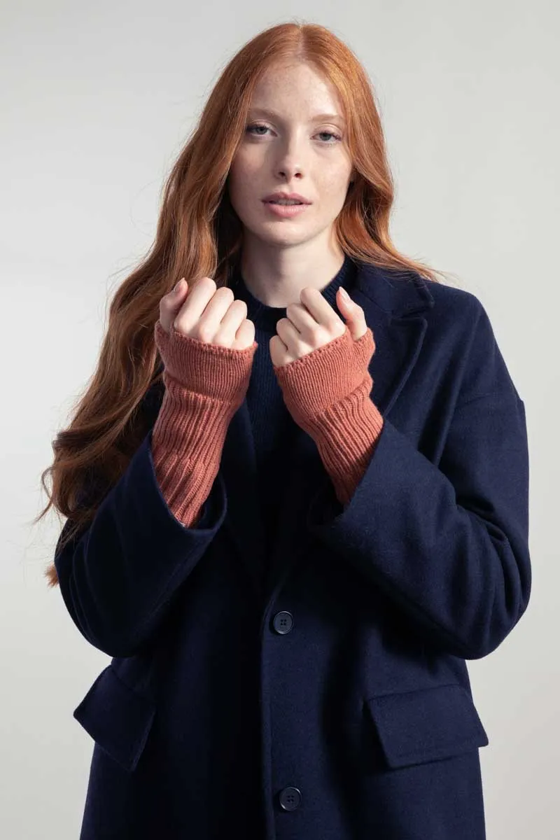 Tamara Fingerless Cashmere Gloves Orange sold by Ivalo.com