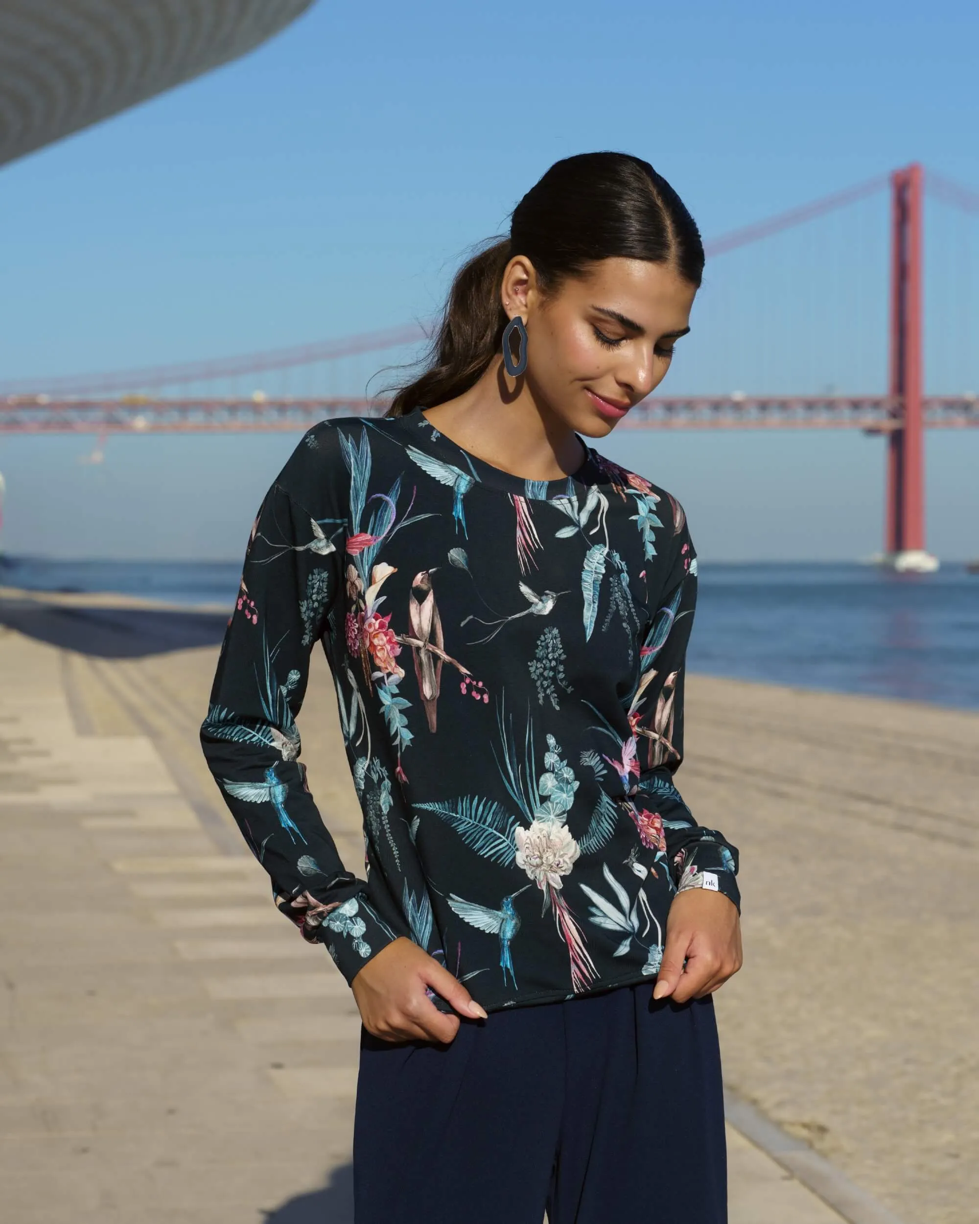 Casual Chic Print Shirt Bluebird sold by Ivalo.com product image thumbnail 3