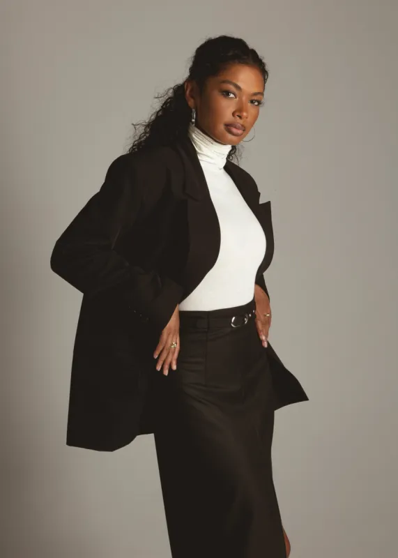 Jagger Double-Breasted Blazer Black sold by Ivalo.com