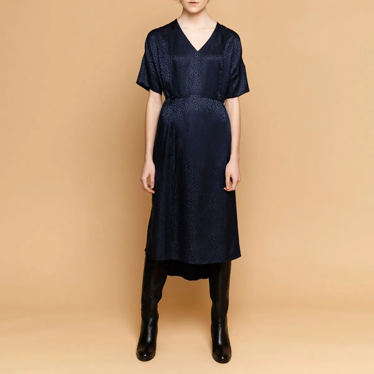Day Silk Jacquard Dress Navy sold by Ivalo.com product image thumbnail 4