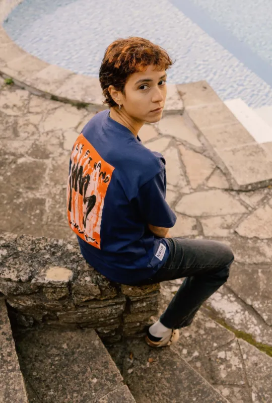 Left Hand T-Shirt Blue sold by Ivalo.com