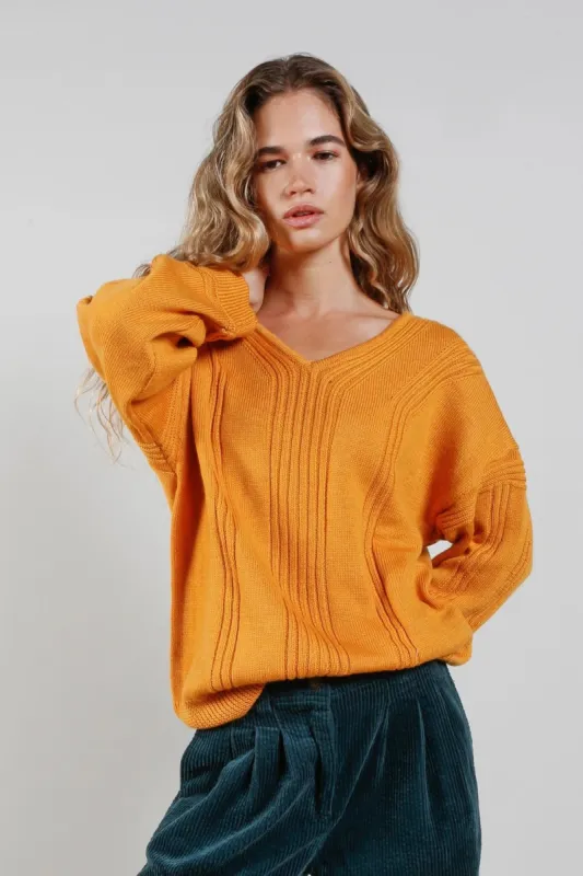 Anya Fine Merino Wool Jumper Mustard sold by Ivalo.com