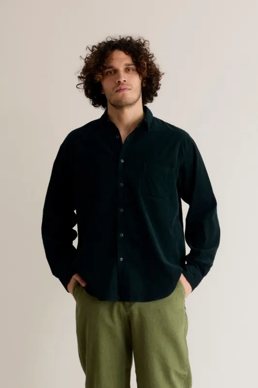 Abel Organic Corduroy Shirt Dark Marine sold by Ivalo.com