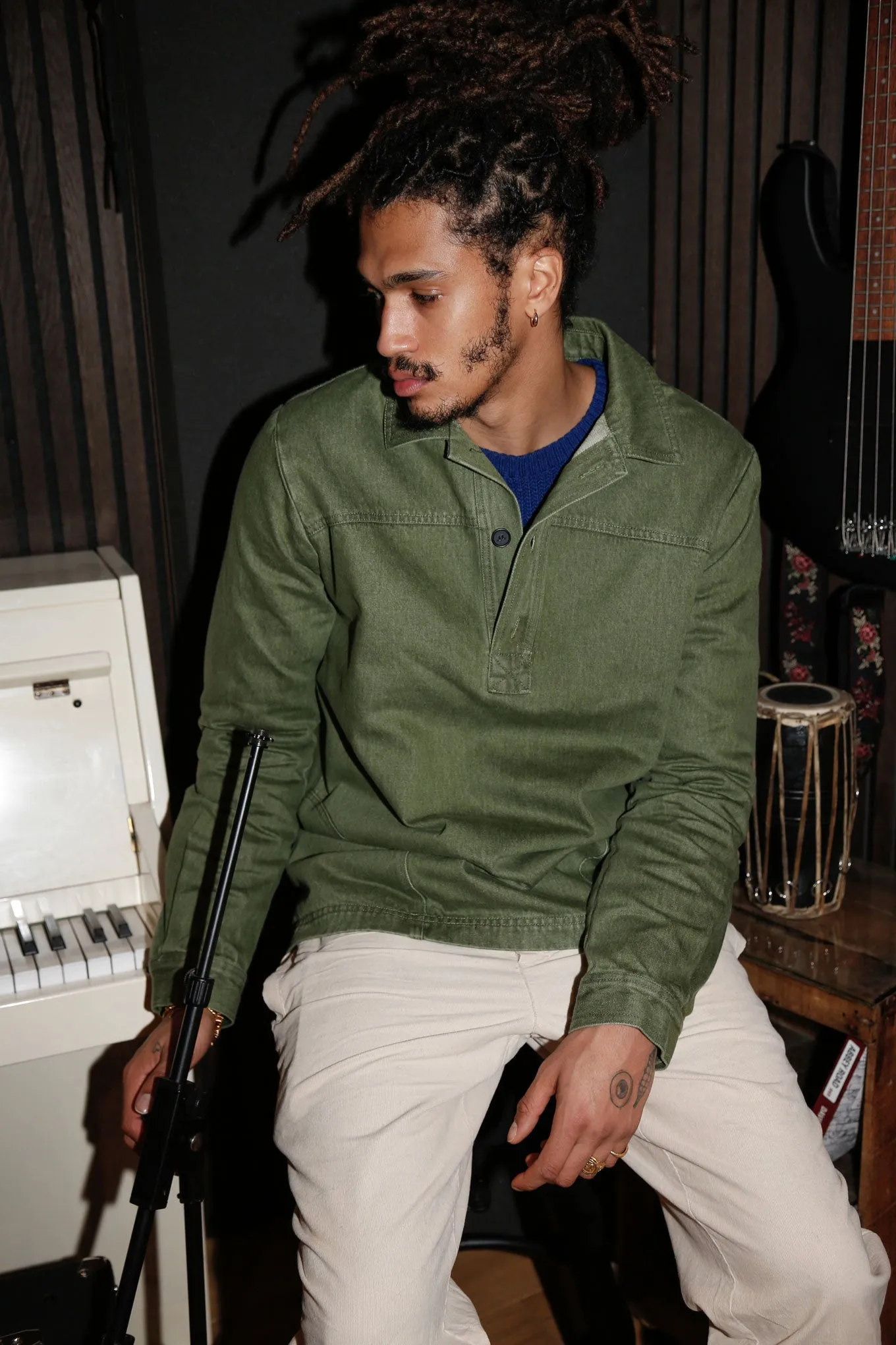 Jasper Denim Shirt Green Wash sold by Ivalo.com