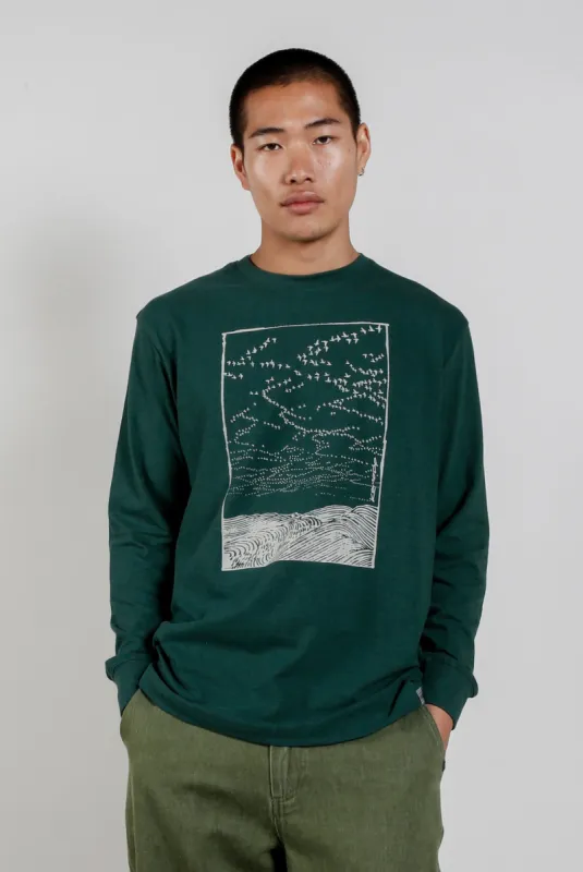 Migration GOTS Organic Cotton Tee Green sold by Ivalo.com