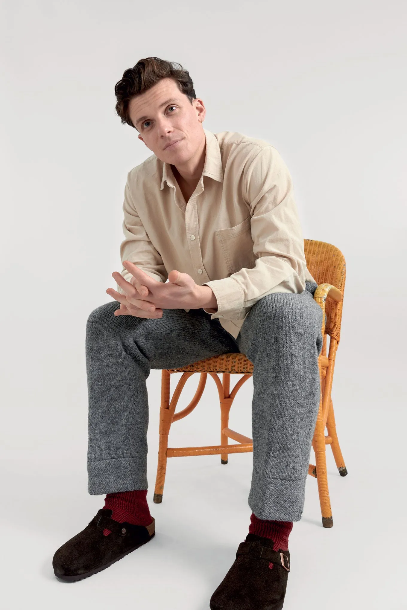 Abel Organic Corduroy Shirt Winter White sold by Ivalo.com product image thumbnail 3