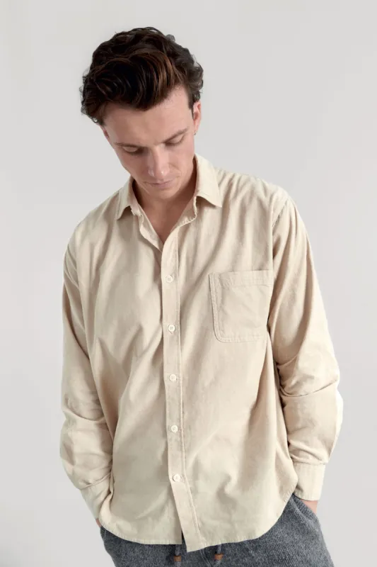 Abel Organic Corduroy Shirt Winter White sold by Ivalo.com