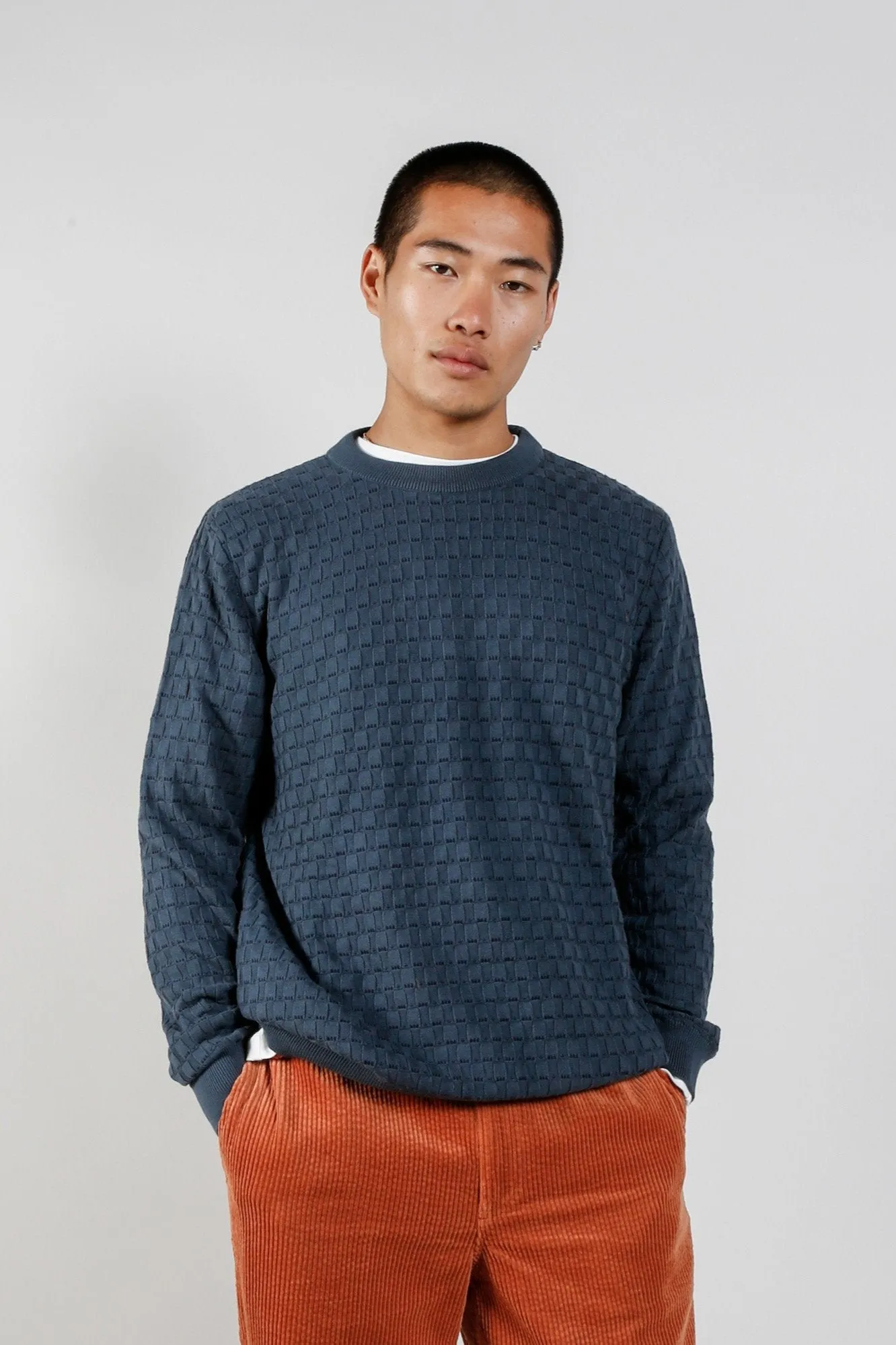 Liam GOTS Organic Cotton Jumper Teal sold by Ivalo.com