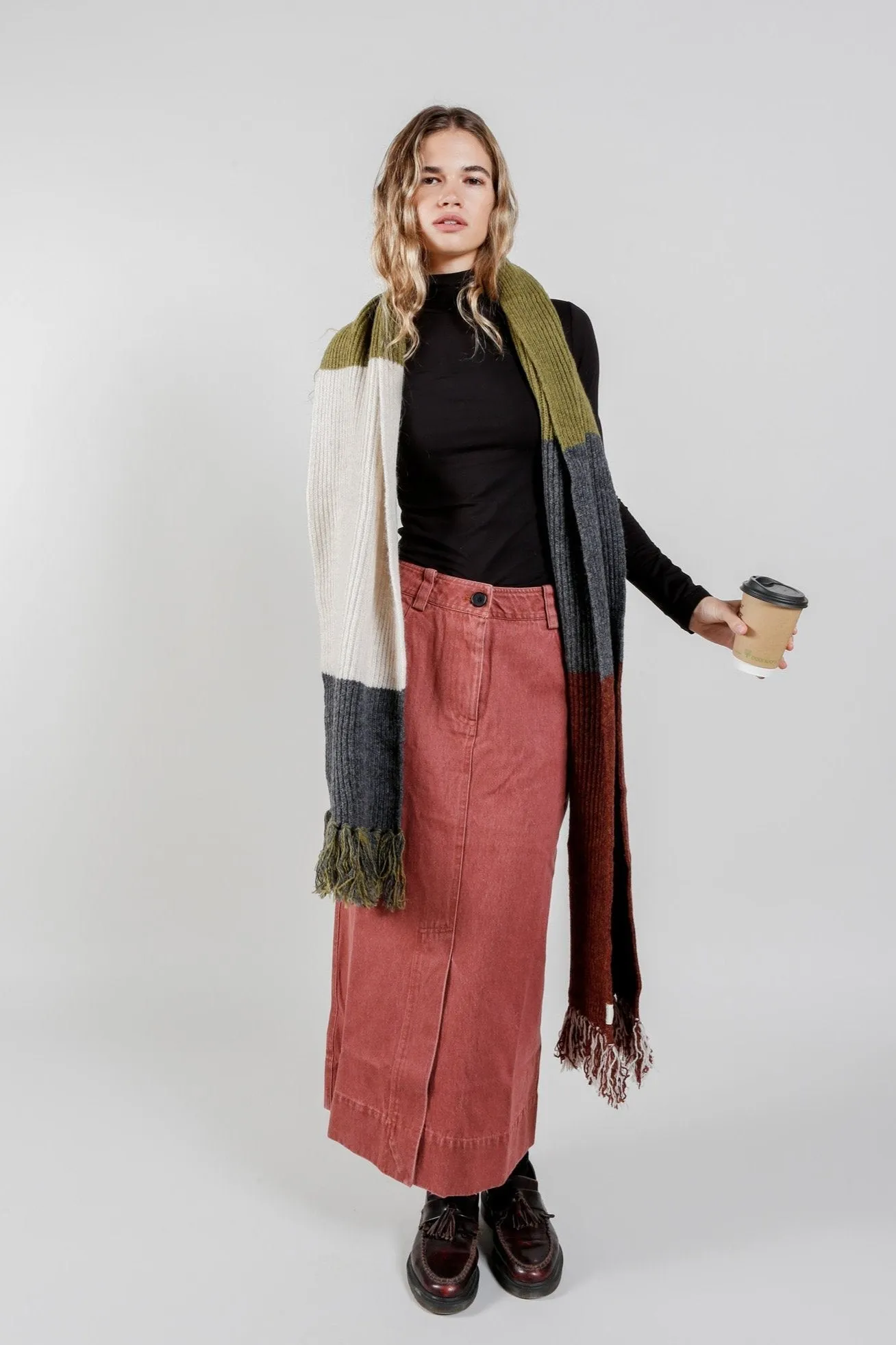 Grace Organic Cotton Denim Skirt Red sold by Ivalo.com