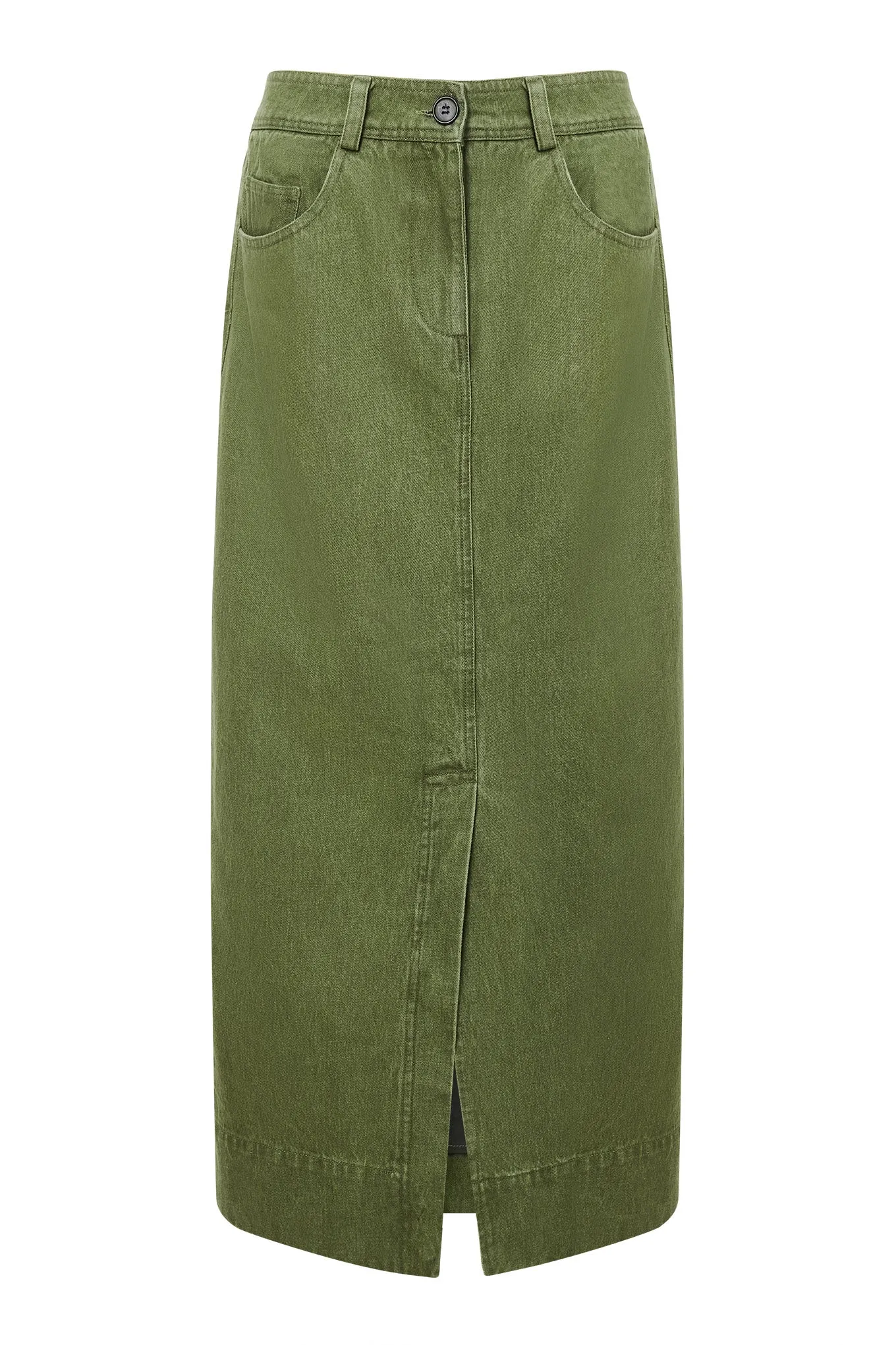 Grace Organic Cotton Denim Skirt Green sold by Ivalo.com product image thumbnail 2
