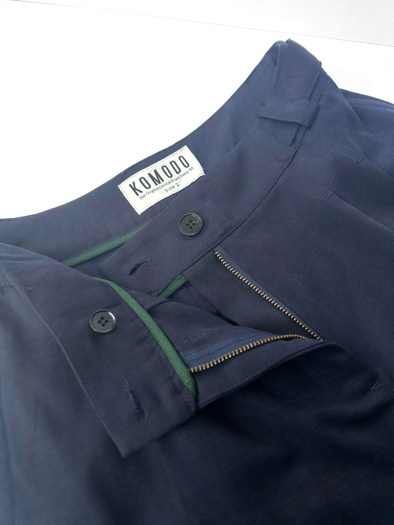 Mira Tencel Linen Blend Trouser Navy sold by Ivalo.com product image thumbnail 3