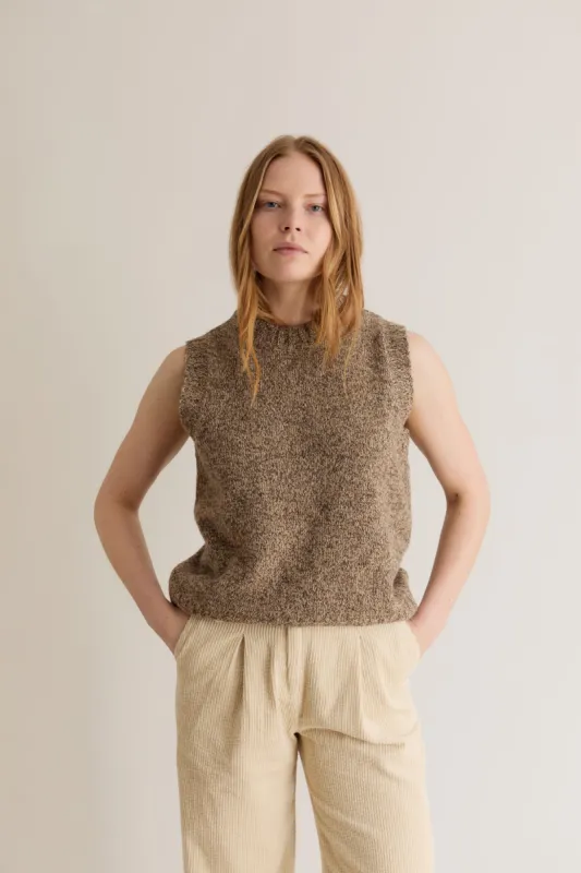 Gramps Merino Wool Vest Biscuit sold by Ivalo.com