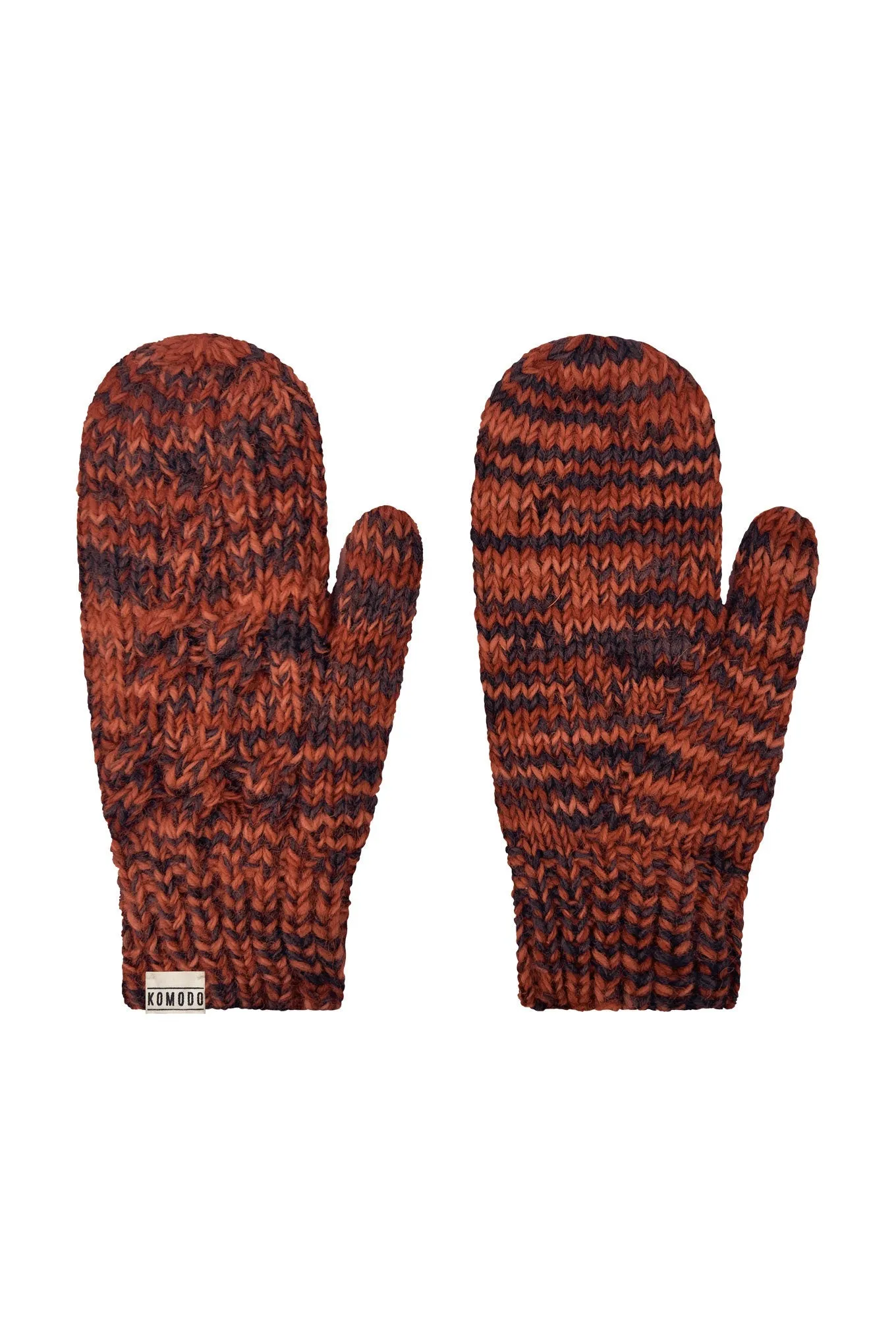 Haya Mitten Space Dye Terracotta sold by Ivalo.com