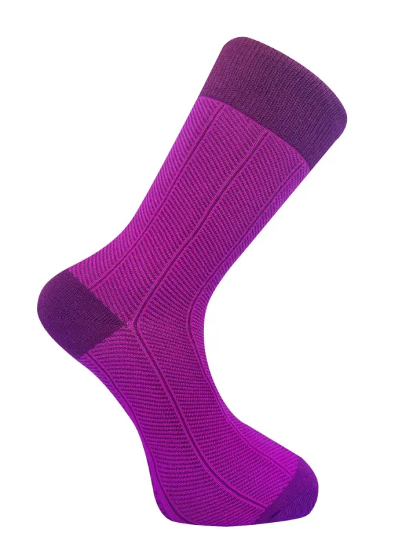 Herringbone GOTS Organic Cotton Socks Pink sold by Ivalo.com