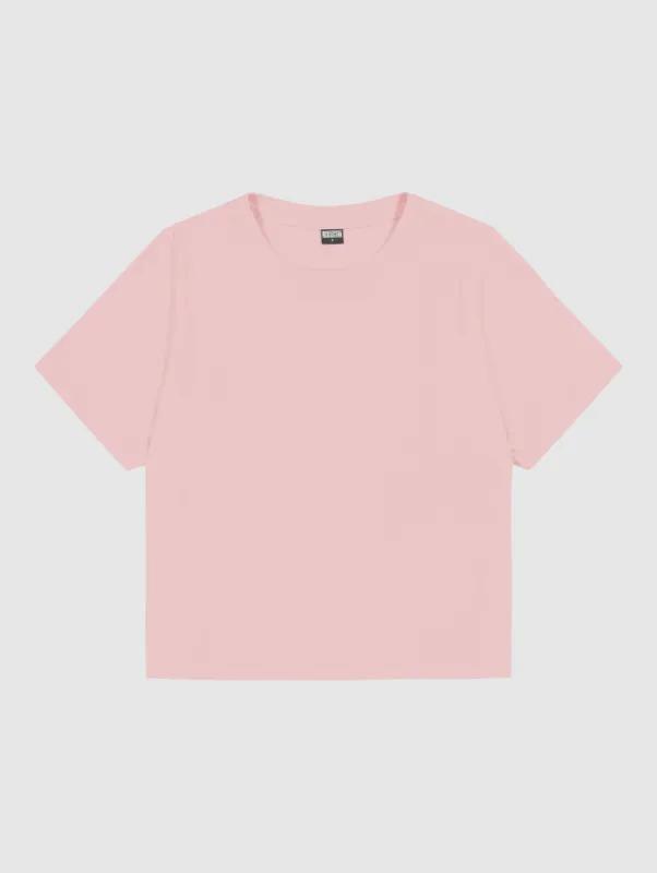 Cropped T-Shirt Misty Rose sold by Ivalo.com