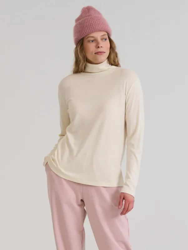Roosa Merino Roll-Neck Birch White sold by Ivalo.com