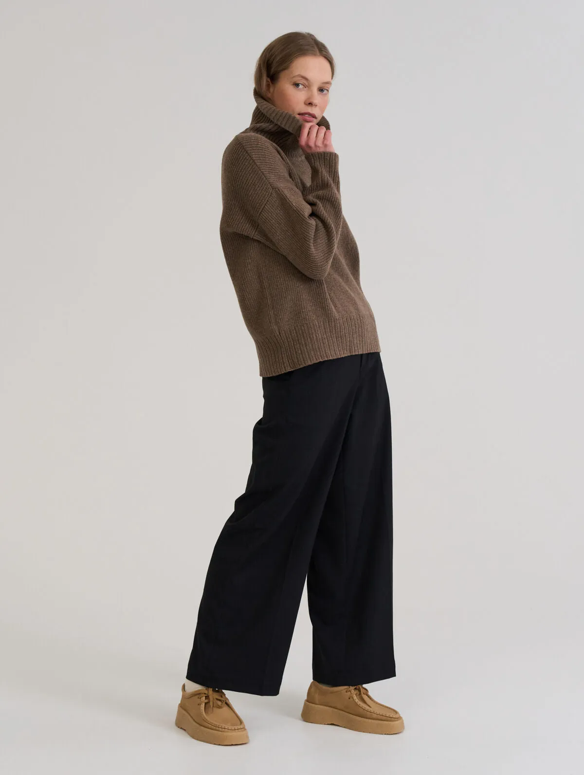 Asta Turtleneck Sweater Light Brown sold by Ivalo.com product image thumbnail 3