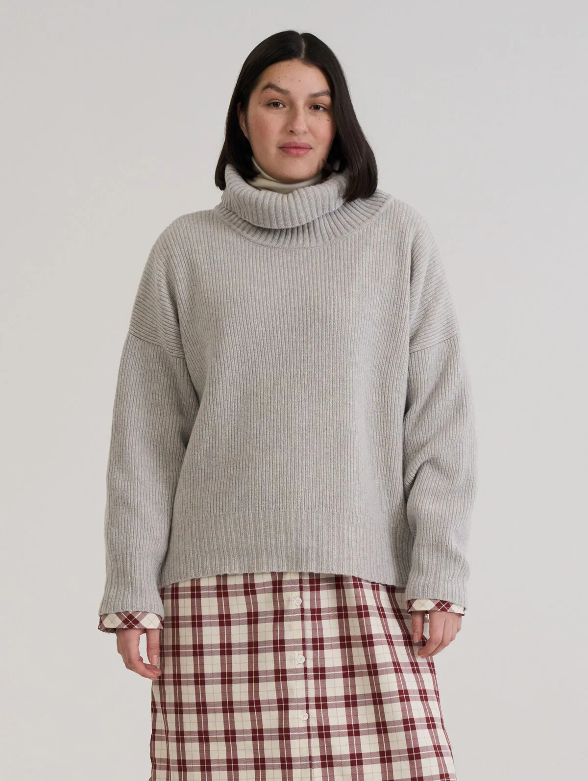 Asta Turtleneck Sweater Marble Grey sold by Ivalo.com