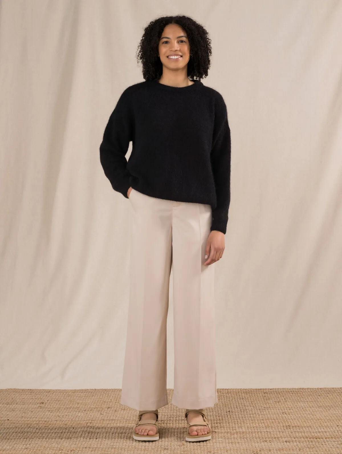 Emma Wool Blend Trousers Birch White sold by Ivalo.com product image thumbnail 4