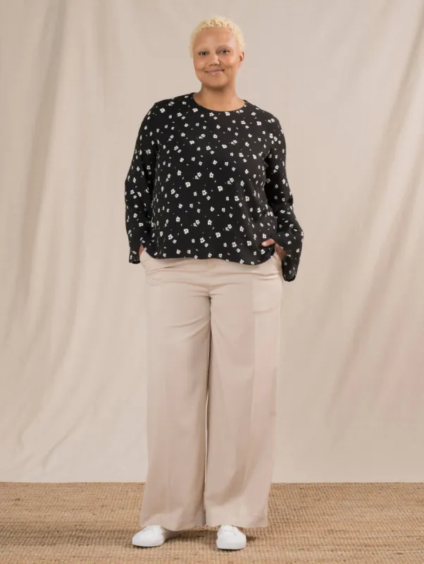 Emma Wool Blend Trousers Birch White sold by Ivalo.com