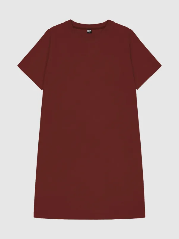 Henna T-Shirt Dress Auburn Red sold by Ivalo.com