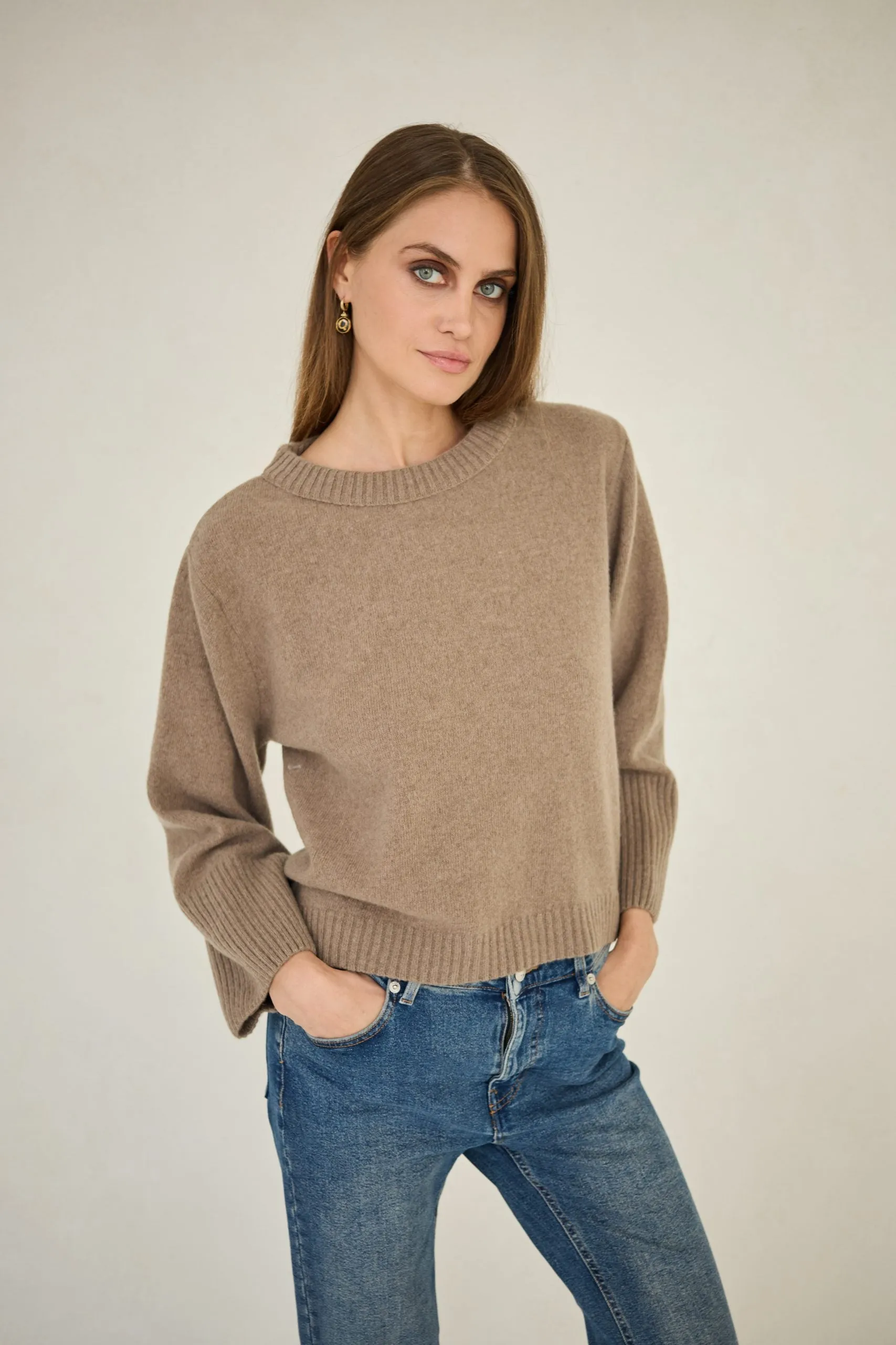 Cashmere Sweater Verona Taupe sold by Ivalo.com product image thumbnail 3