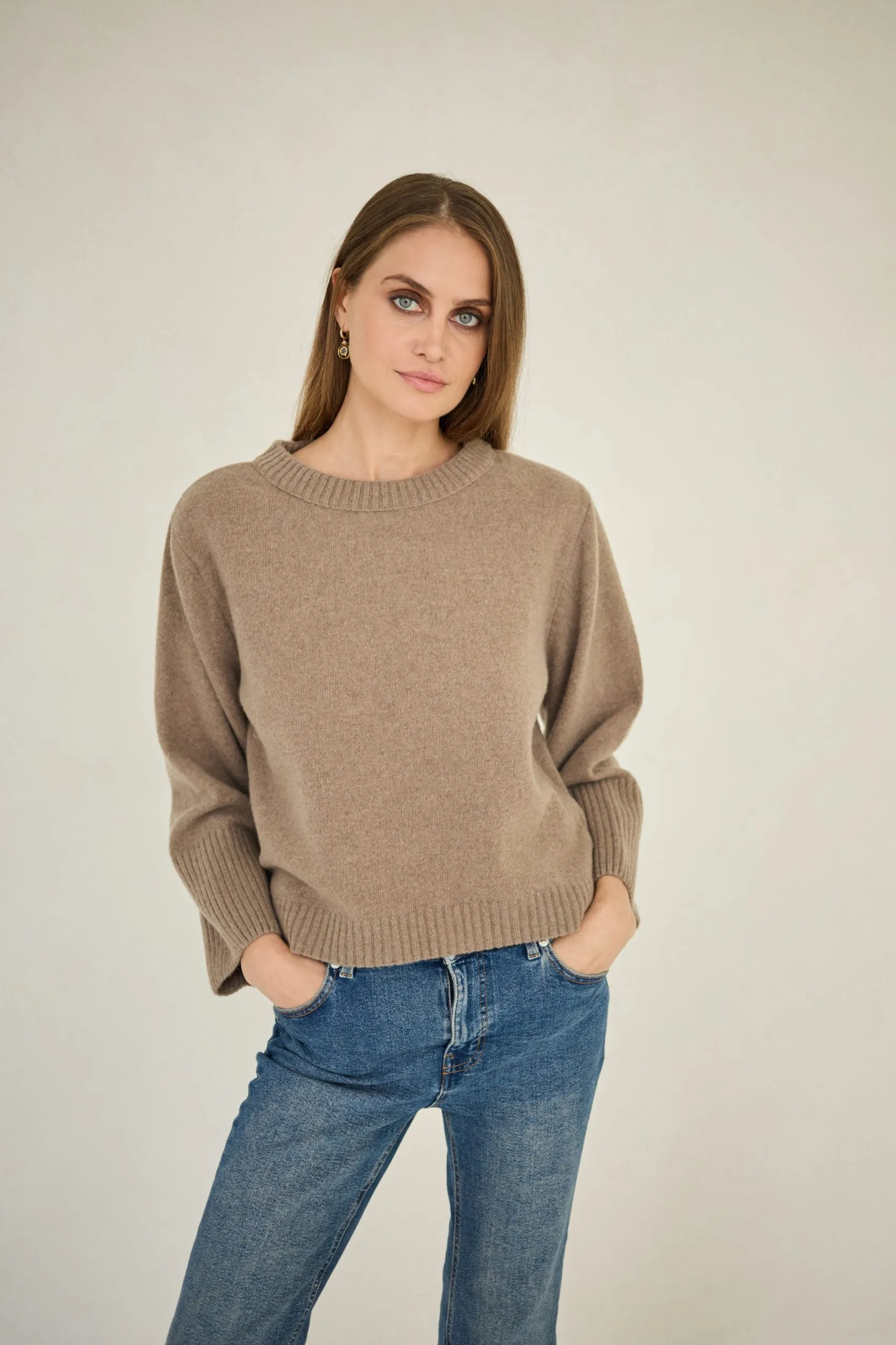 Cashmere Sweater Verona Taupe sold by Ivalo.com